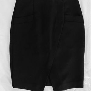 Loft - Petite Black Dressy Skirt